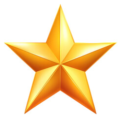 Obraz premium PNG Gold star symbol gold illustration.