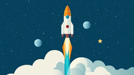 Rocket Launch into the Cosmos: A Stellar Journey