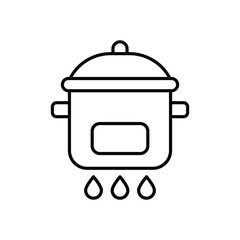 Casserole vector icon