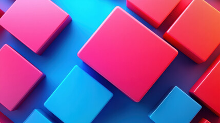 Abstractbackgroundwithpinkandbluecubes