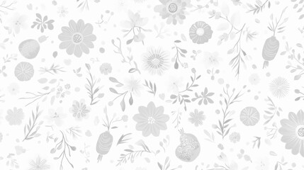 A field of white flowers with a white background. The flowers are in various stages of bloom