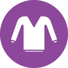 Sweater Weather glyph circle icon