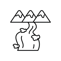 River Vector icon