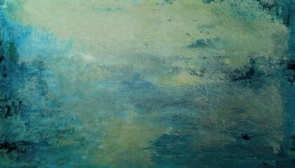abstract blue green cloud like texture in the sky, atmospheric painting, suitable for wall decor or interior design