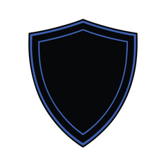 shield with ribbon vector