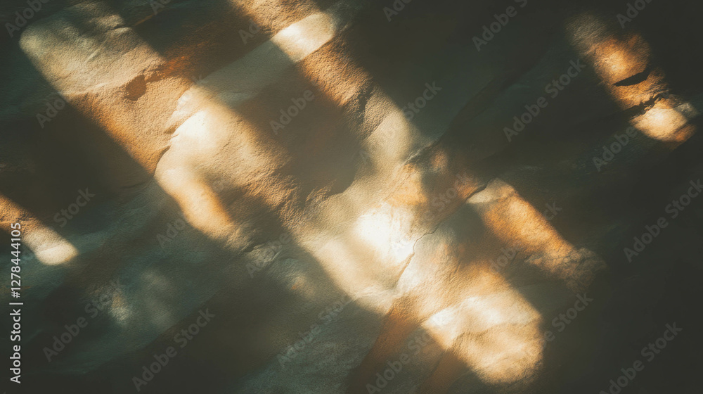 Aufkleber abstract textured wall with varied light patterns for creative design