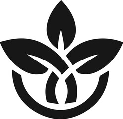 flowers and leaves vector silhouette, vector flower vector leaf or flower elements for design 