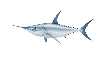 Fototapeta premium Graceful fish with flowing fins navigating the deep blue 