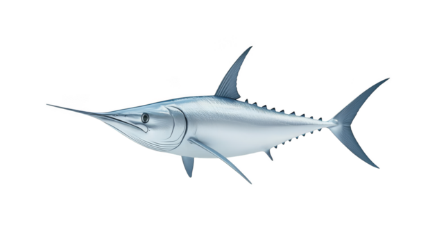 Graceful fish with flowing fins navigating the deep blue 