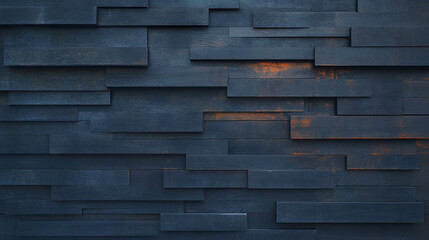 Elegant bamboo wall texture with layered arrangement for interior design and decoration