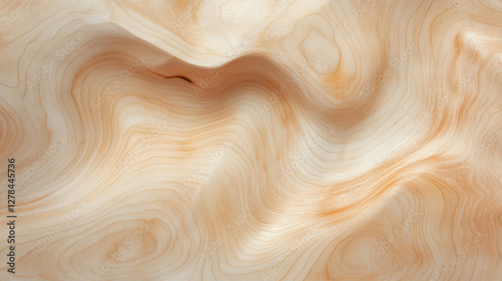 Poster abstract texture of light birch hardwood with natural grain patterns for design