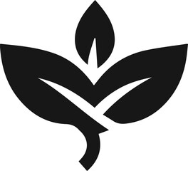 flowers and leaves vector silhouette, vector flower vector leaf or flower elements for design 