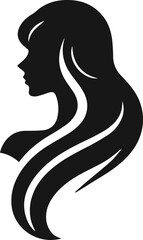 fashion and beauty elements for design, black color silhouette of fashion and beauty