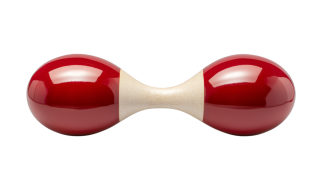 Red hand shaking toy, developmental toy