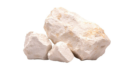 Striking contrast, a monochromatic composition of white rocks on black background