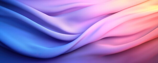 Obraz premium Abstract pastel fabric waves, flowing design, colorful background, website banner