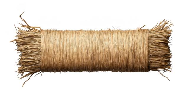 Rich brown yarn roll on white, ideal for knitting, crochet and diy craft projects