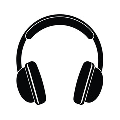 headphones on white background