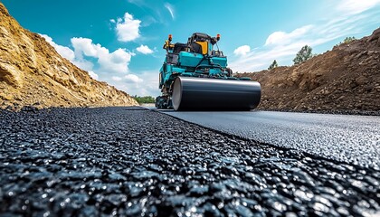 Road Construction, Paving Asphalt