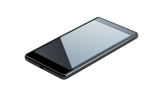 Sleek in minimalist setting, explore modern smartphone design, advanced features and seamless connectivity