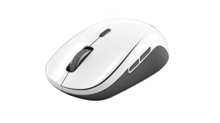 White mouse and black button, a captivating exploration of technology, animal behavior, scientific curiosity