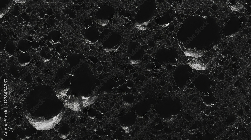 Aufkleber charcoal black wall texture with rough grainy surface for background and design