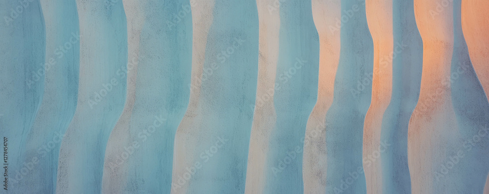 Poster abstract texture of vertical ribbed pattern with soft pastel tones for artistic design