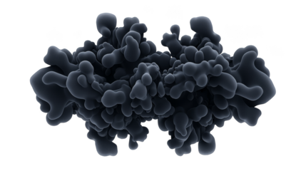 Billowing black smoke, an abstract and mysterious visual atmosphere dark