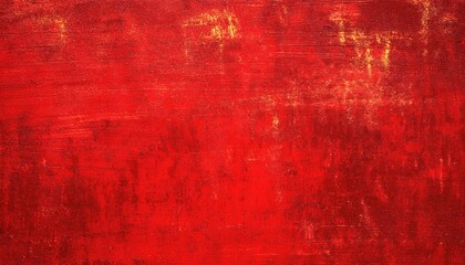 Obraz premium vivid textured red canvas with brush strokes, ideal for modern art background and abstract design projects