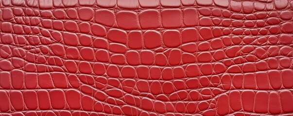 Deep maroon leather with a crocodile pattern. A bold leather surface in dark maroon, textured with a realistic crocodile skin pattern.