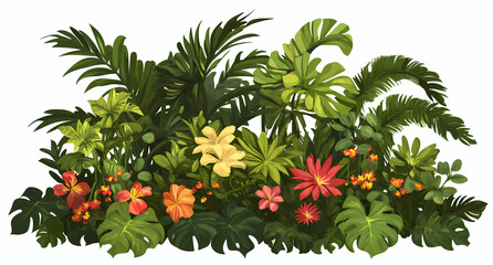 Fototapeta premium Green tropical scenery