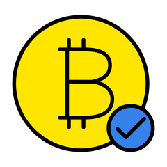 Bitcoin Accepted Icon