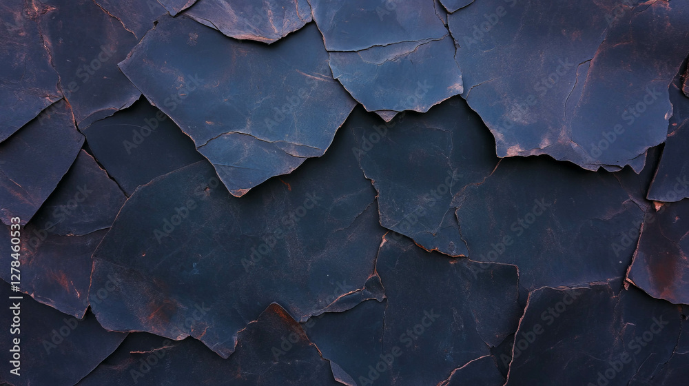 Aufkleber abstract dark brown mud wall texture with rough patterns for artistic design