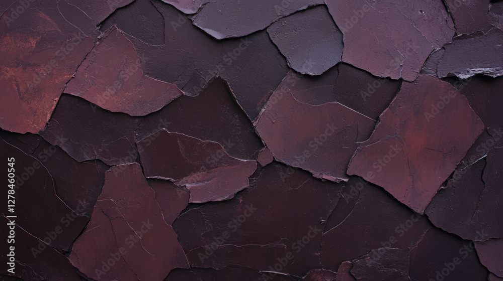 Poster dark brown mud wall with rough texture for rustic design and backgrounds