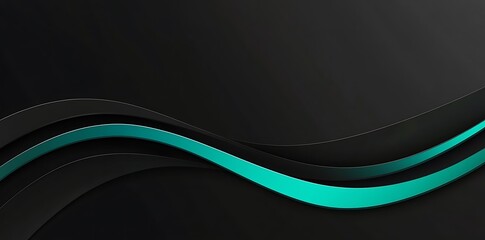 Abstract background with blue and black blurred waves