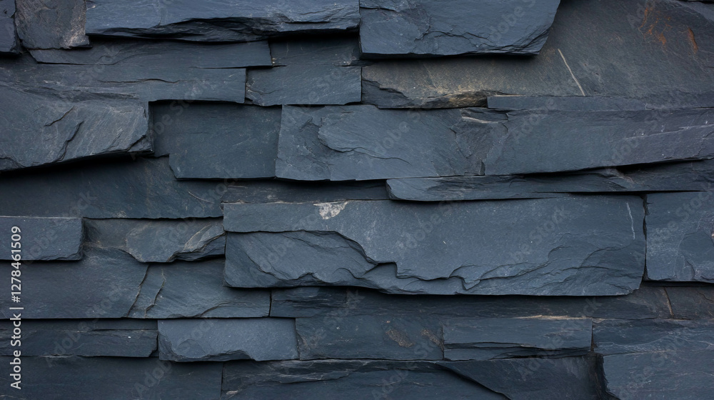 Poster Dark grey slate texture with subtle black layer for design and background use
