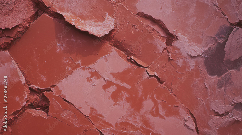 Poster abstract texture of dark rough clay wall with deep cracks for artistic design
