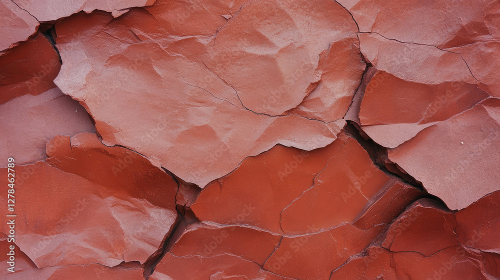 Poster dark rough clay wall texture with deep cracks for artistic background design