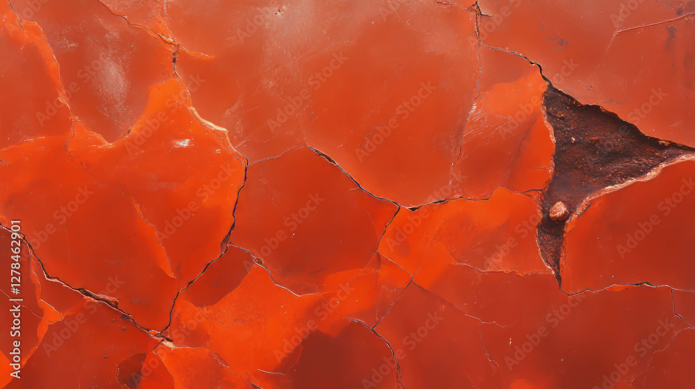 Poster abstract texture of dark rough clay wall with cracks and grainy surface
