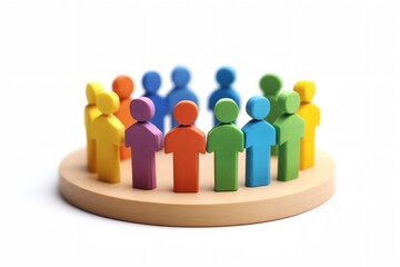 Group of people are standing in a circle