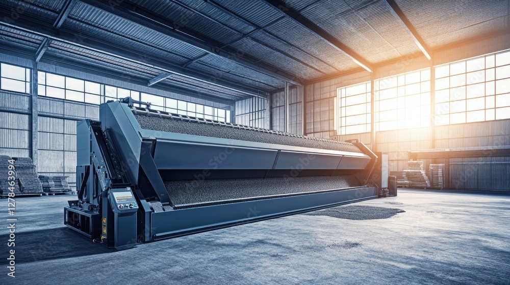 Poster efficient conveyor belt cleaning unit with a smart sensor system for detecting dirt buildup.