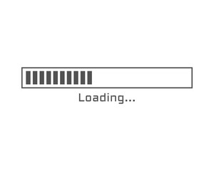Collection Loading bar status icon. Vector illustration. Set of vector loaded icons. Download progress. Donload or Upload.