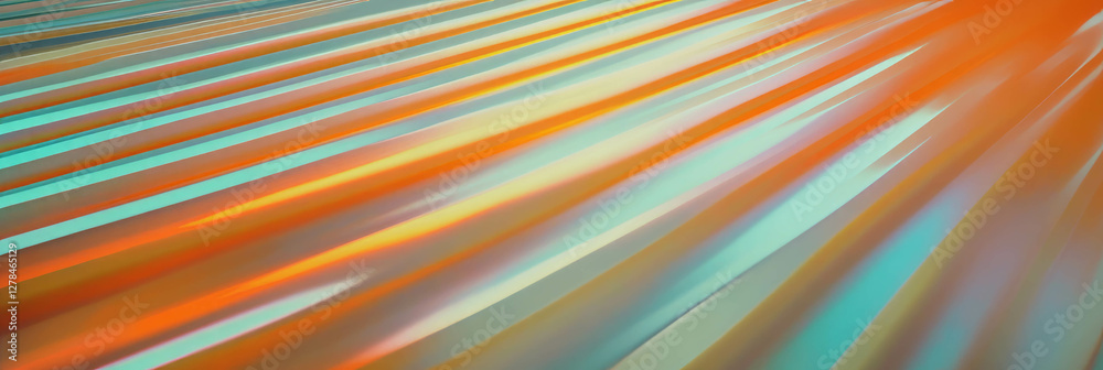 Poster Vibrant diagonal gradient with dynamic shifting stripes background for creative design