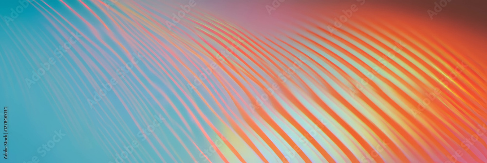 Poster Vivid diagonal gradient stripes in dynamic abstract design