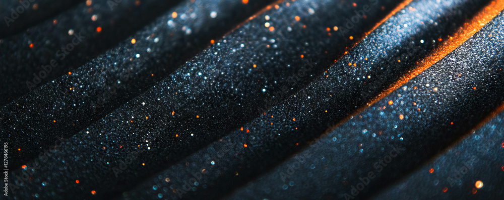 Aufkleber diagonal grainy stripes texture with sparkling particles for artistic backgrounds