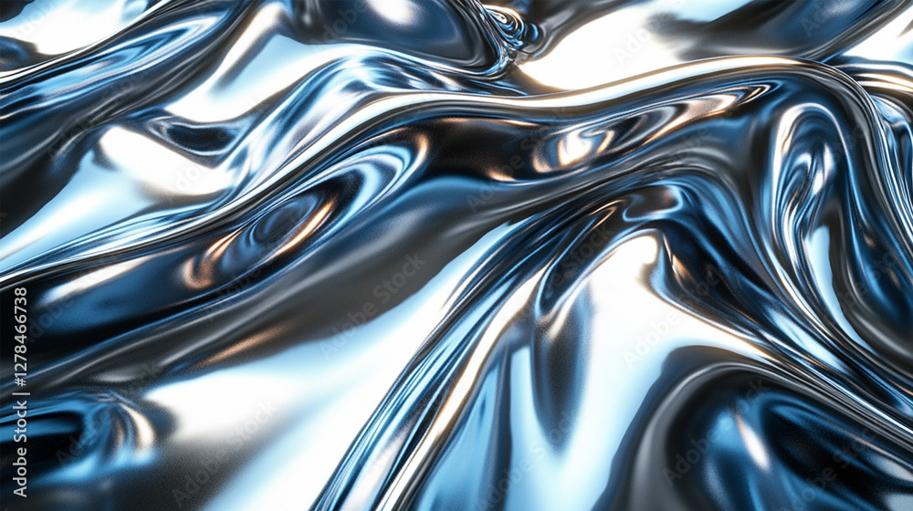 Canvas Prints a silver colored background with some bubbles that have been created by the water. abstract metallic