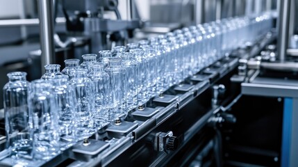 Obraz premium High-efficiency bottle washer with automated rotation and rapid drying technology.