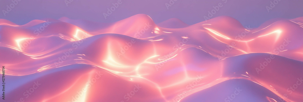 Poster abstract electric lavender wall texture with glossy wave patterns for creative design projects