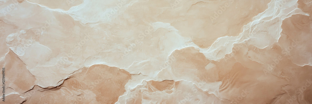 Poster Beige plaster texture with subtle linear patterns for interior design