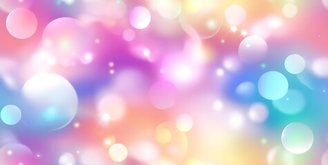 Fototapeta premium Abstract pastel rainbow colors Holographic seamless pattern Background